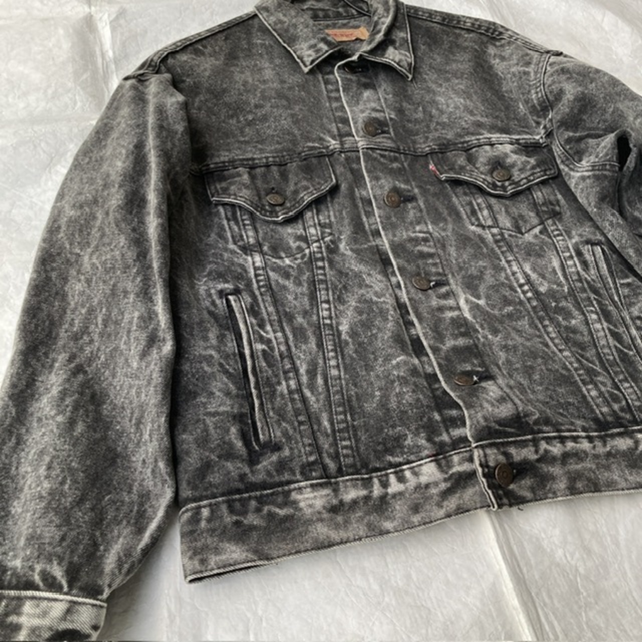 Levi’s 70507-0253 デニムジャケット 先染めブラック 80s 画像4