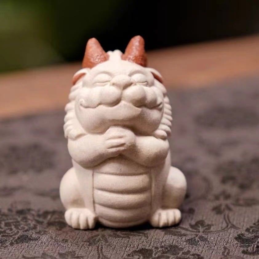 ホワイトドラゴン 置き物 美品「Windstone Editions」ホワイトドラゴン