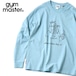 gym master ジムマスター 7.4oz What a dope dog is!ロンT|グラフィックTシャツ LOVE&PEACE コットン100% 長袖Tシャツ G821713 サックス