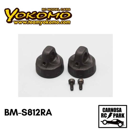 【YOKOMO ヨコモ】B-MAX2/4用 樹脂製 X ショック キャップ(ネジ付)［BM-S812RA］