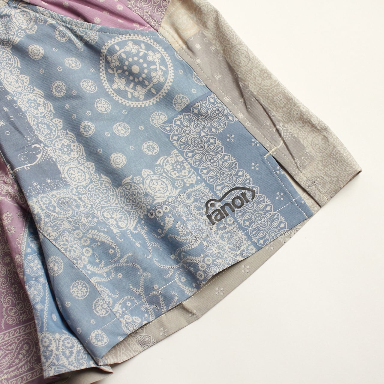 ranor（ラナー）BANDANA CRAZY MIDDLE SHORTS - S-CR バンダナ