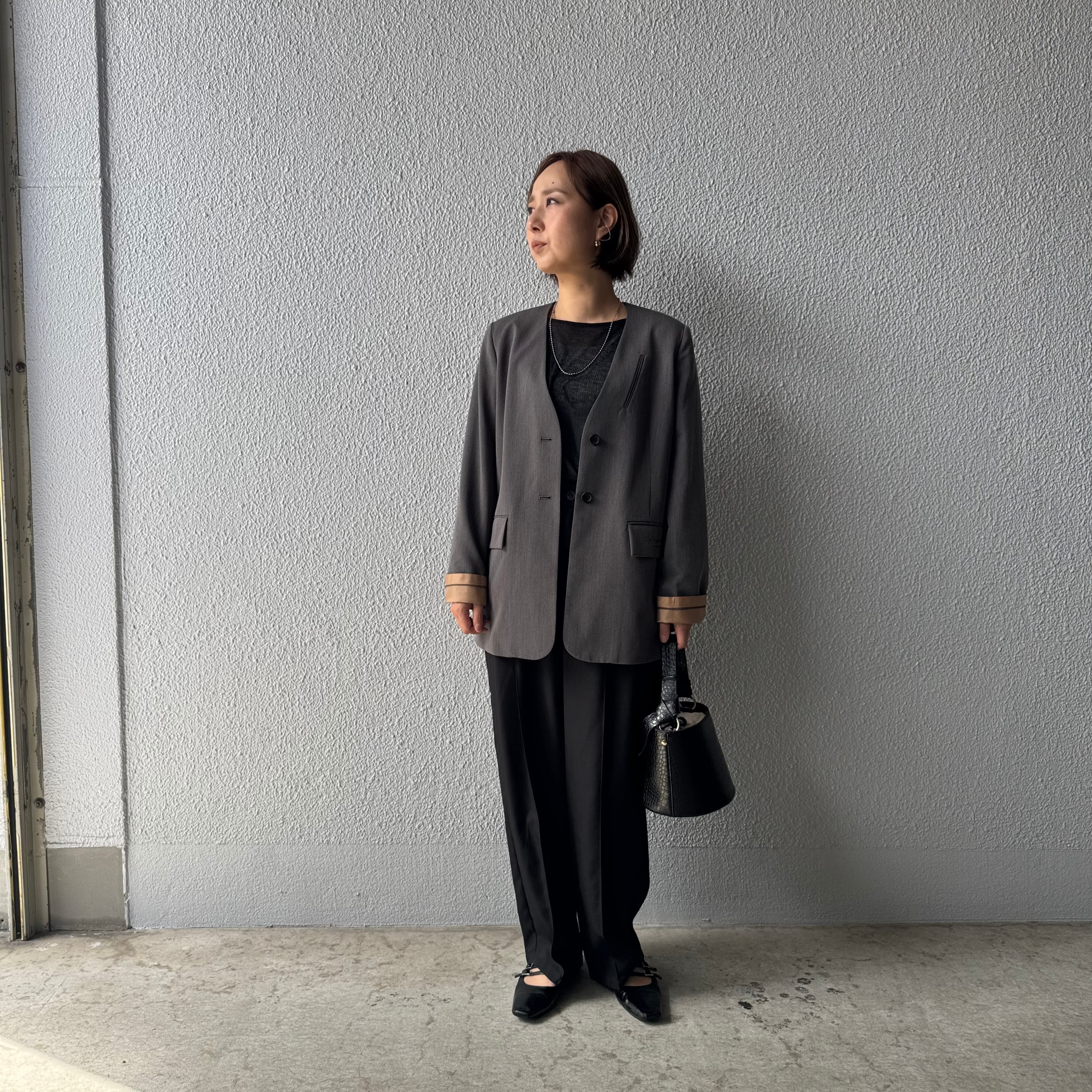 【PASSIONE】ノーカラージャケット 536413