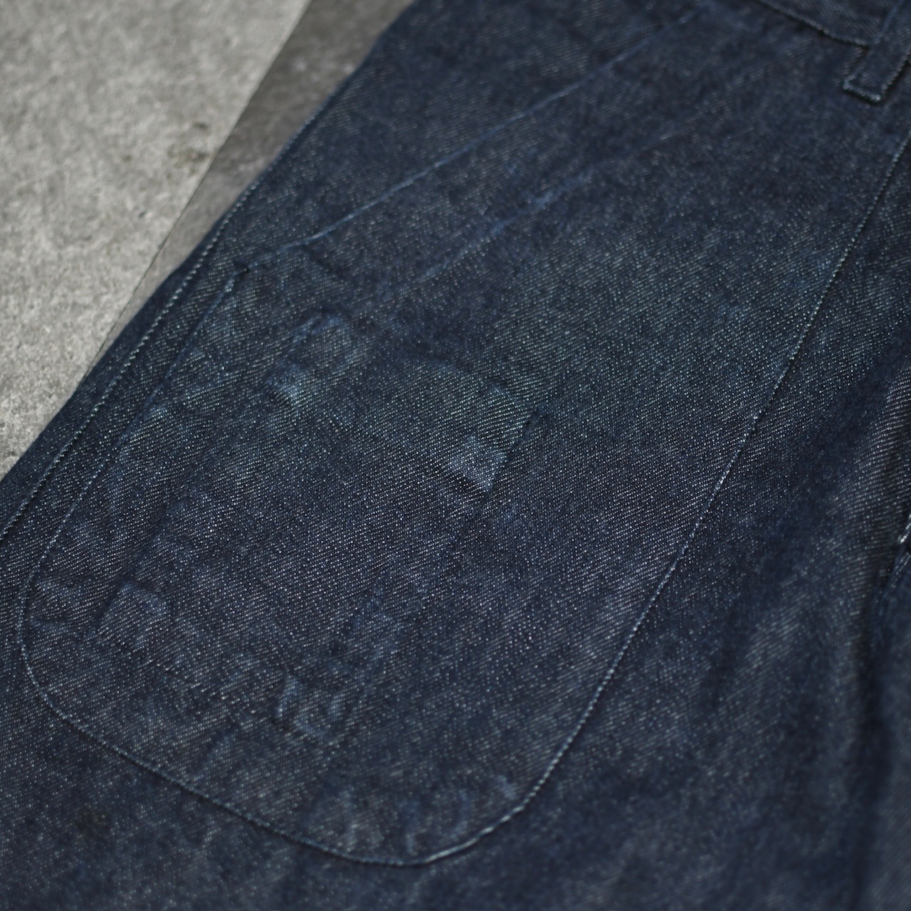 baker pants type straight silhouette denim pants