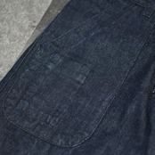 baker pants type straight silhouette denim pants