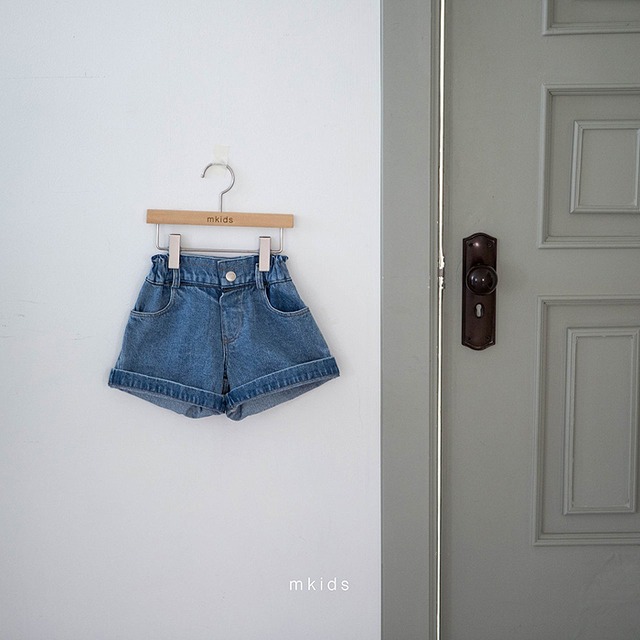 【予約】Leo denim short pants (R0142)