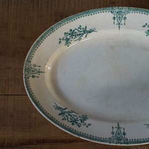 Saint Amand Oval Plate / サンタマン オーバル プレート〈 フランス食器・ 皿・フランスアンティーク・アンティークプレート・ブロカント・ヴィンテージ 〉113096