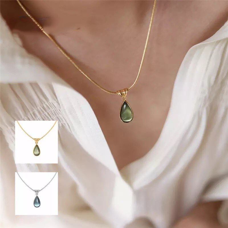 金アレ対応 teardrop necklace(0306)