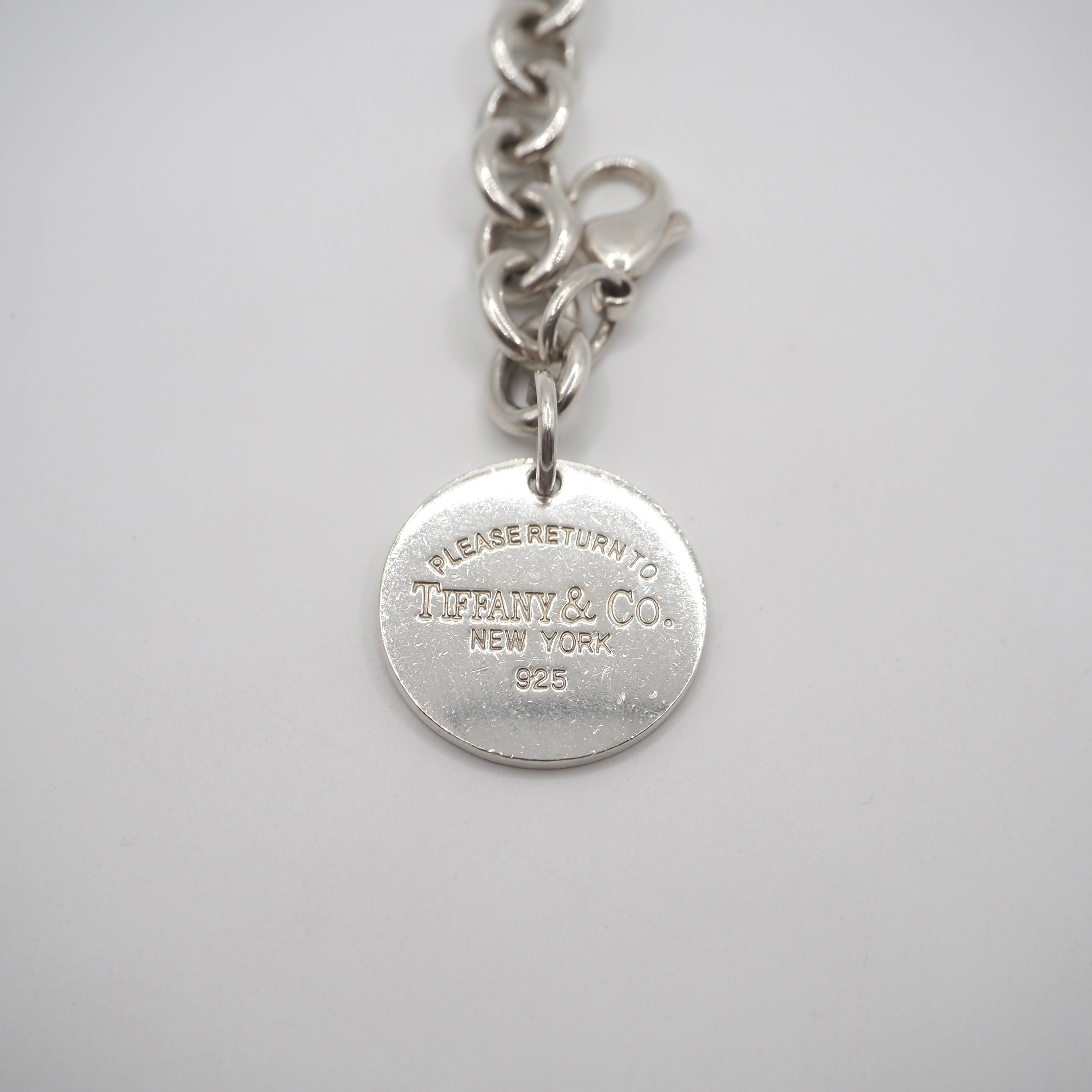 Tiffany&Co. リターントゥ ラウンドタグ ブレスレット シルバー925