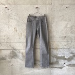Gray straight denim pants