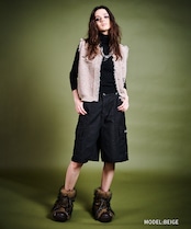 COOLA MADメランジニットベスト (BEIGE) CQ-47036