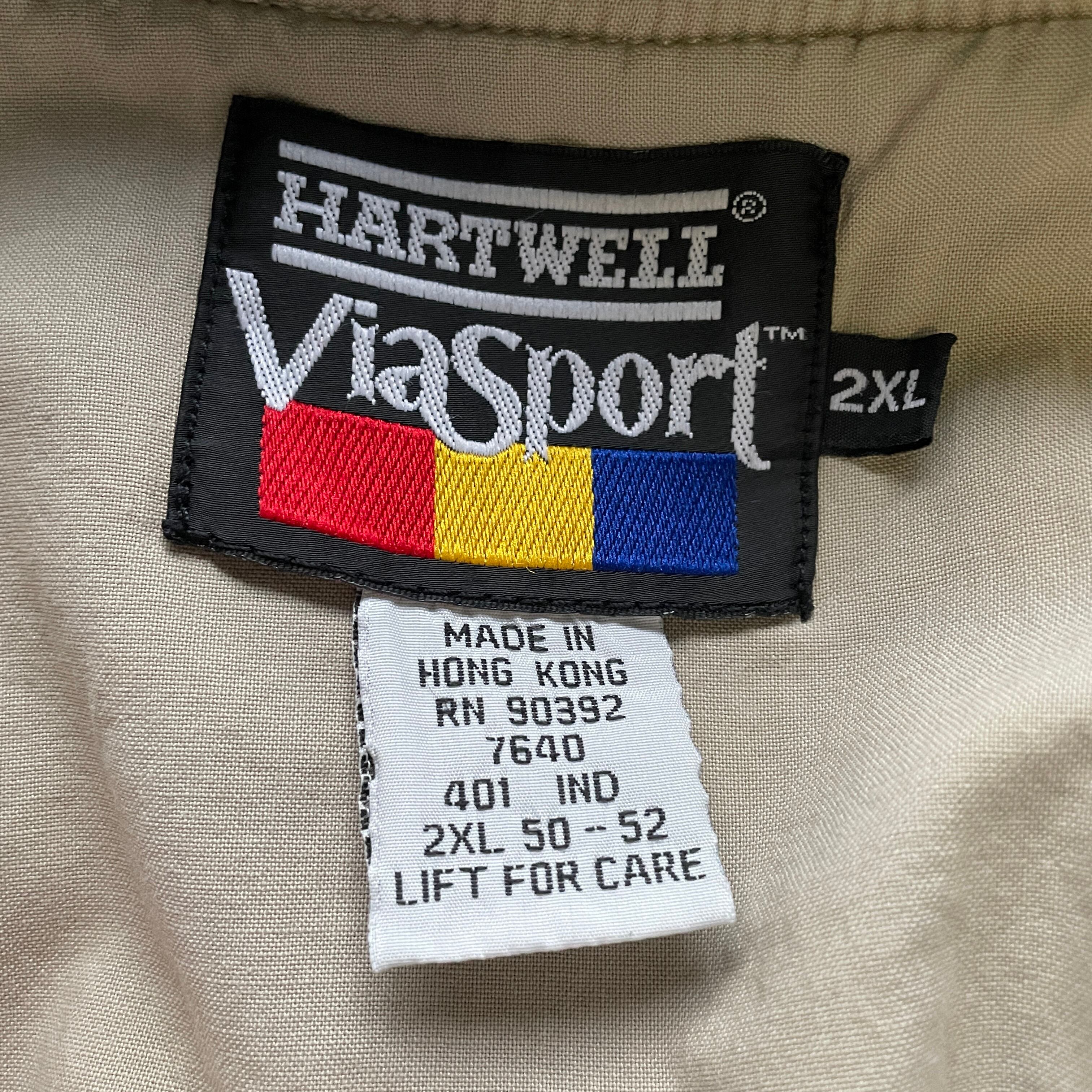 90s HARTWELL ViaSport TALON 刺繍ブルゾン XXL USA製 SJPD PARKS 