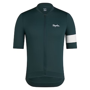 RAPHA Men's Core Lightweight Jersey Forest Green/White