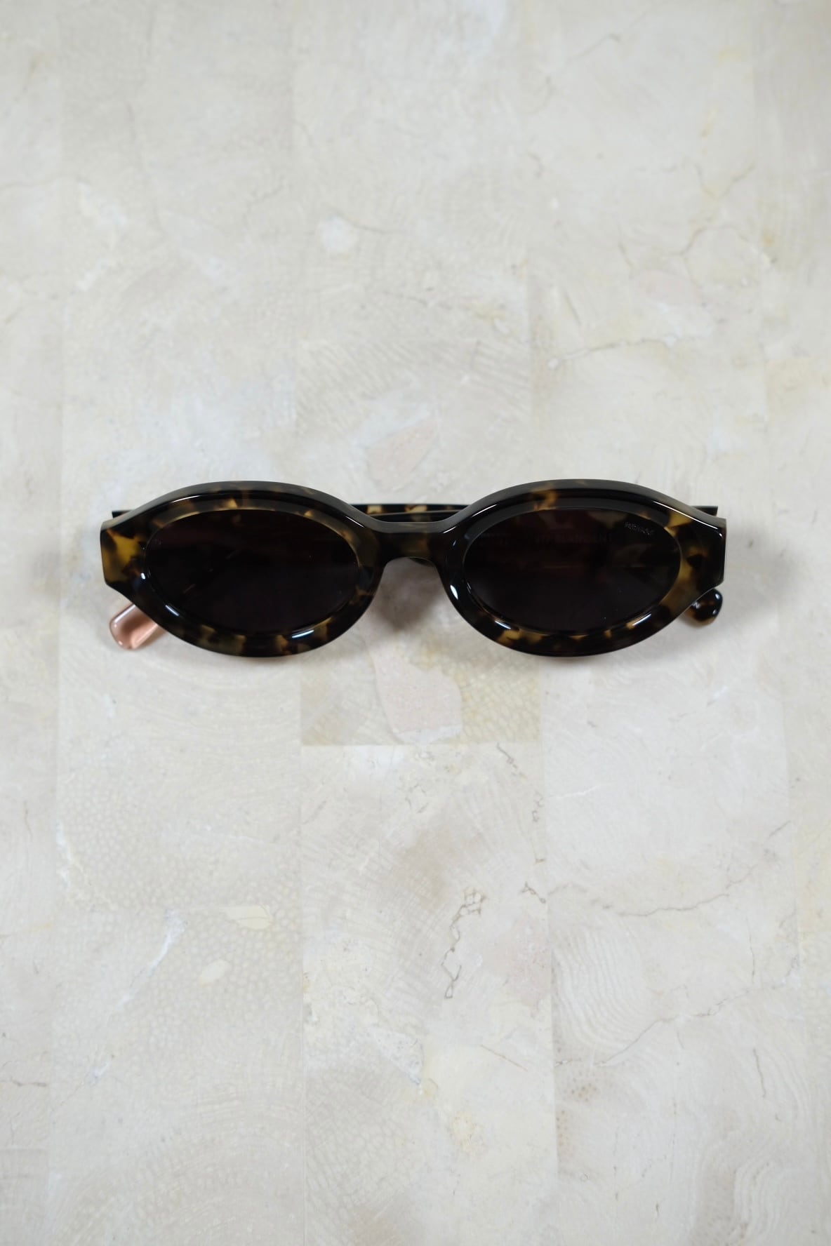 小物 BLANC OVAL TELEVISION-CUT SUNGLASSES FETICO】BLANC OVAL TELEVISION-CUT SUNGLASSES - havana - | loop