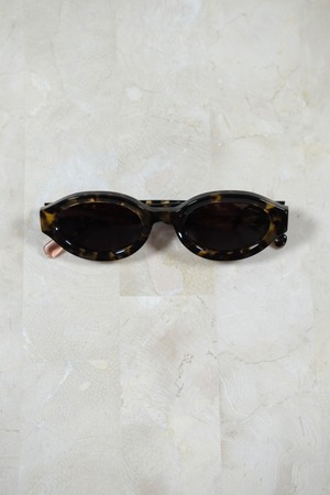 【FETICO】BLANC OVAL TELEVISION-CUT SUNGLASSES - havana -