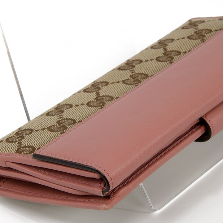 本物・送料無料・美品】GUCCI・グッチ・長財布・二つ折り財布(ラブリー