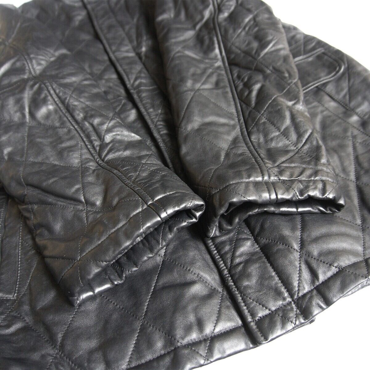 ビッグサイズ/美品】WIND ARMOR【キルティング レザー コート】4L