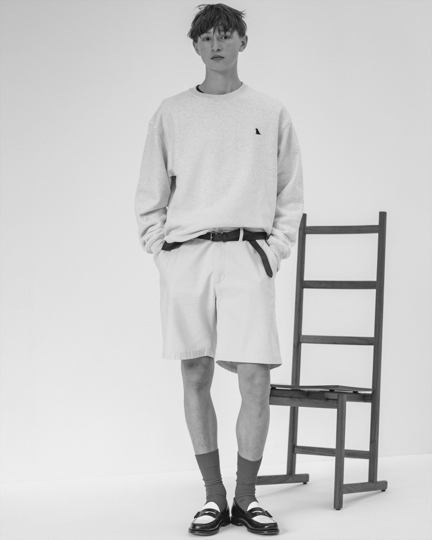 HACHI. LOGO SWEAT - OATMEAL - | HACHI.THE SHIBUTORA FACTORY