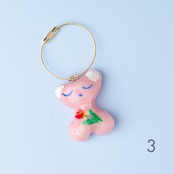< meme miho > 樹脂粘土キーホルダー