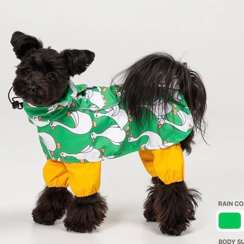 みどりんさん専用⭐︎犬用レインコート　andblank アンドブランク　Ｌ　小型犬 M/XL即納【andblank】レインコートジャケット (green) | ropet