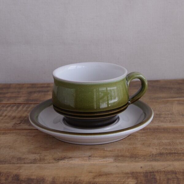 DENBY デンビー ペインターズパレット グリーン カップ ソーサー