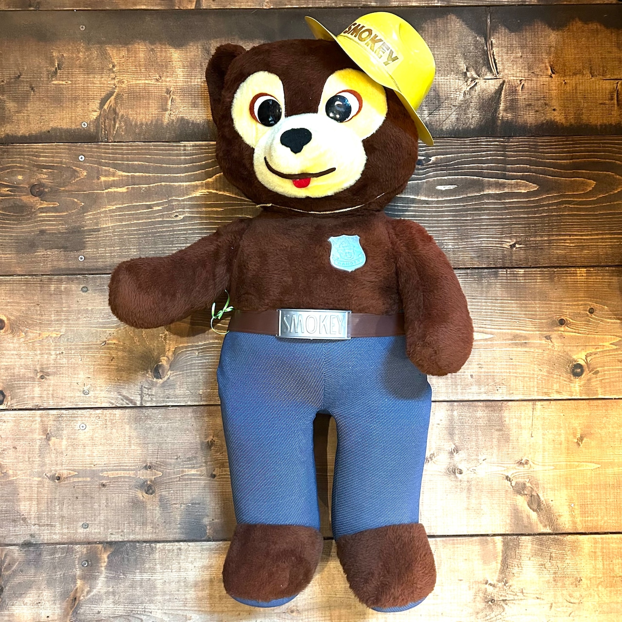 Vintage Smokey Bear スモーキーベア 大型 ぬいぐるみ フォレストレンジャー アメリカンヴィンテージ D-596