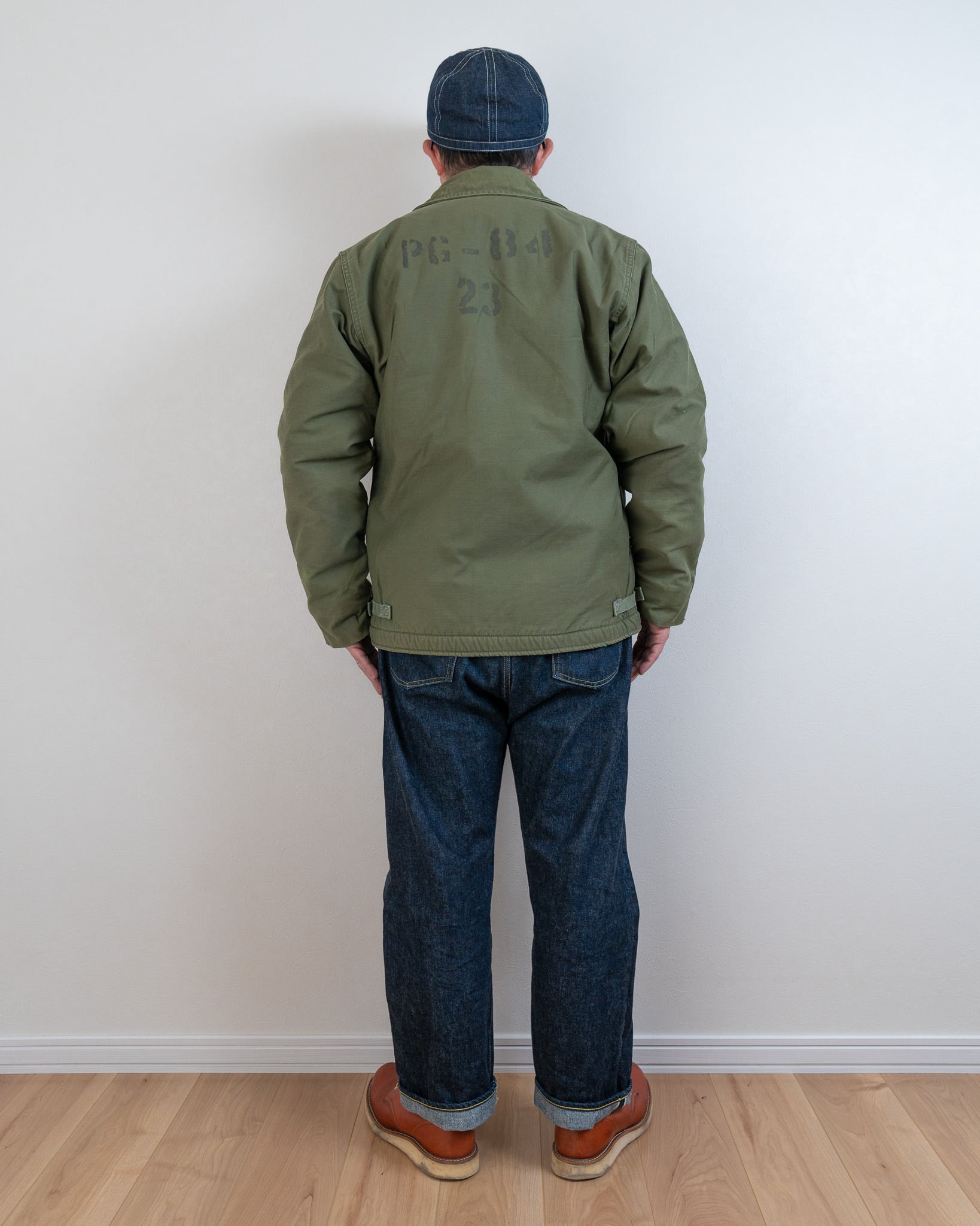 LARGE】U.S.Navy A-2 Deck Jacket Good Stencil 