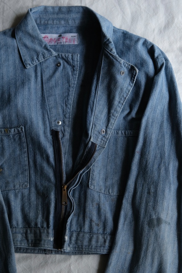 OK/40-50's remade herringbone jacket/boro