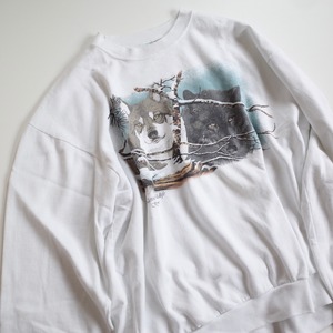 80s wolf print sweat