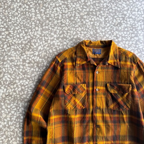 PENDLETON / 70’s Wool Board Shirt size L