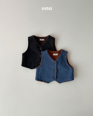 ONU［取寄］dumble denim vest 26winter