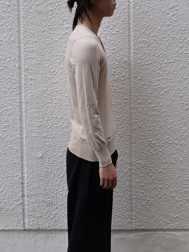 【christian dior】logo design Vneck knit