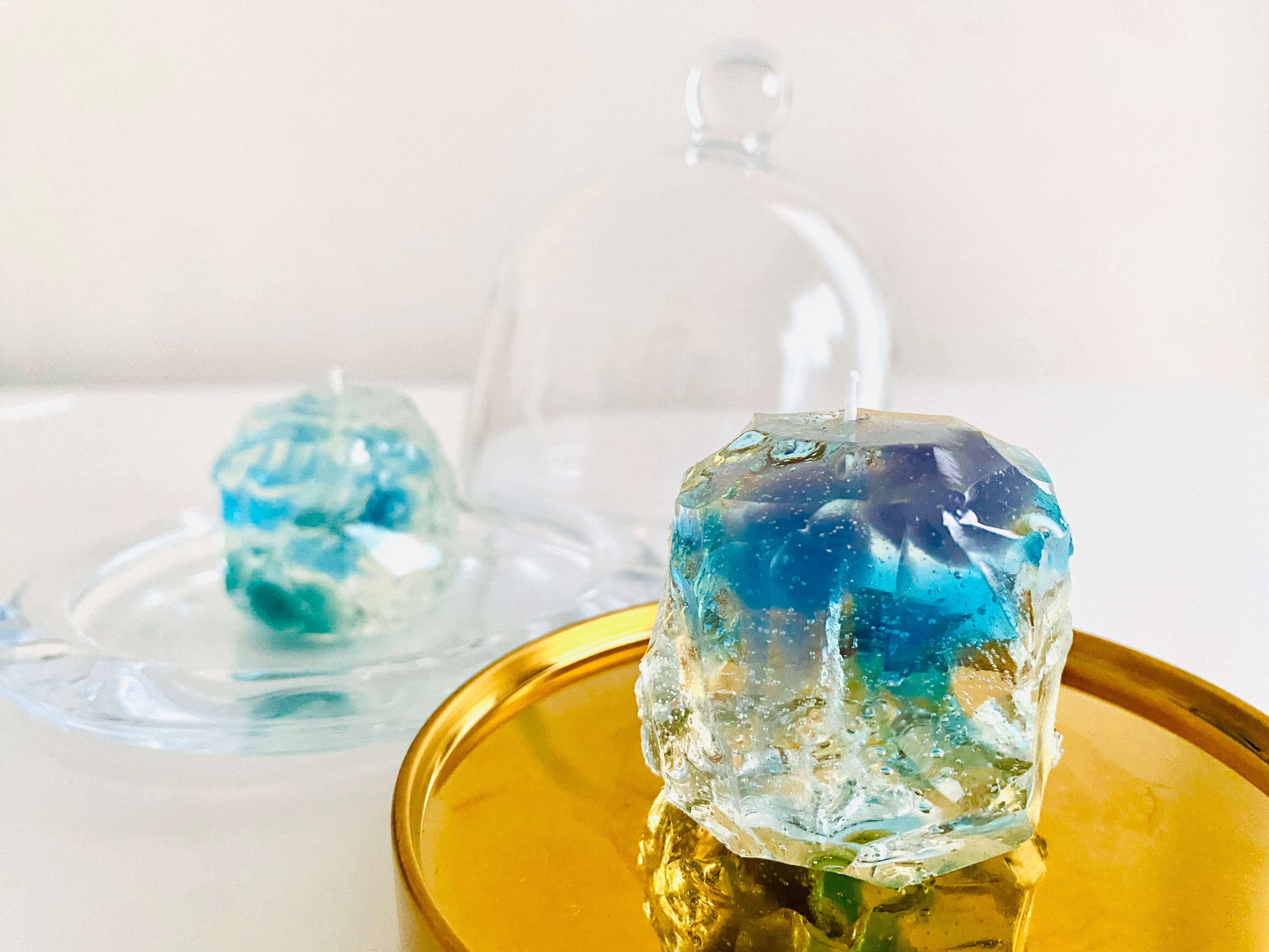 ブルーベリーゼリーキャンドル blue berry jelly candle ブルーカラー