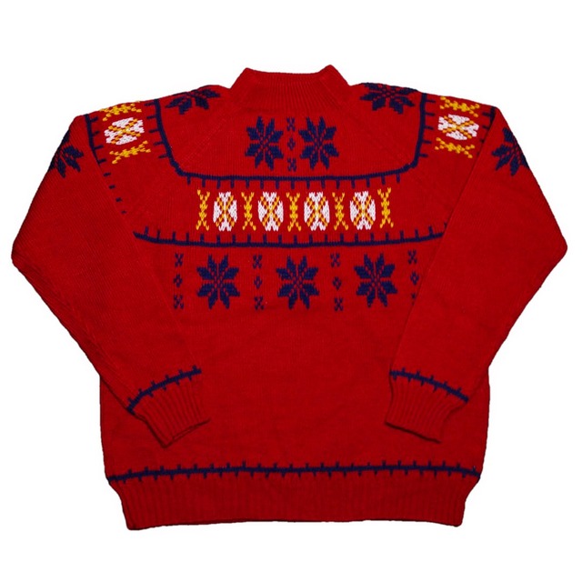 90's ~ nordic design knit sweater