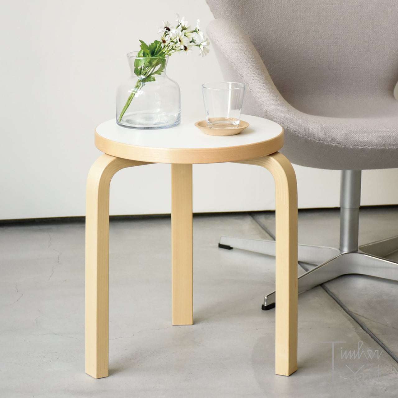 【正規品】artek スツール 60 ホワイト ラミネート スツール 60 / ホワイト ラミネート / Stool 60 / white laminate