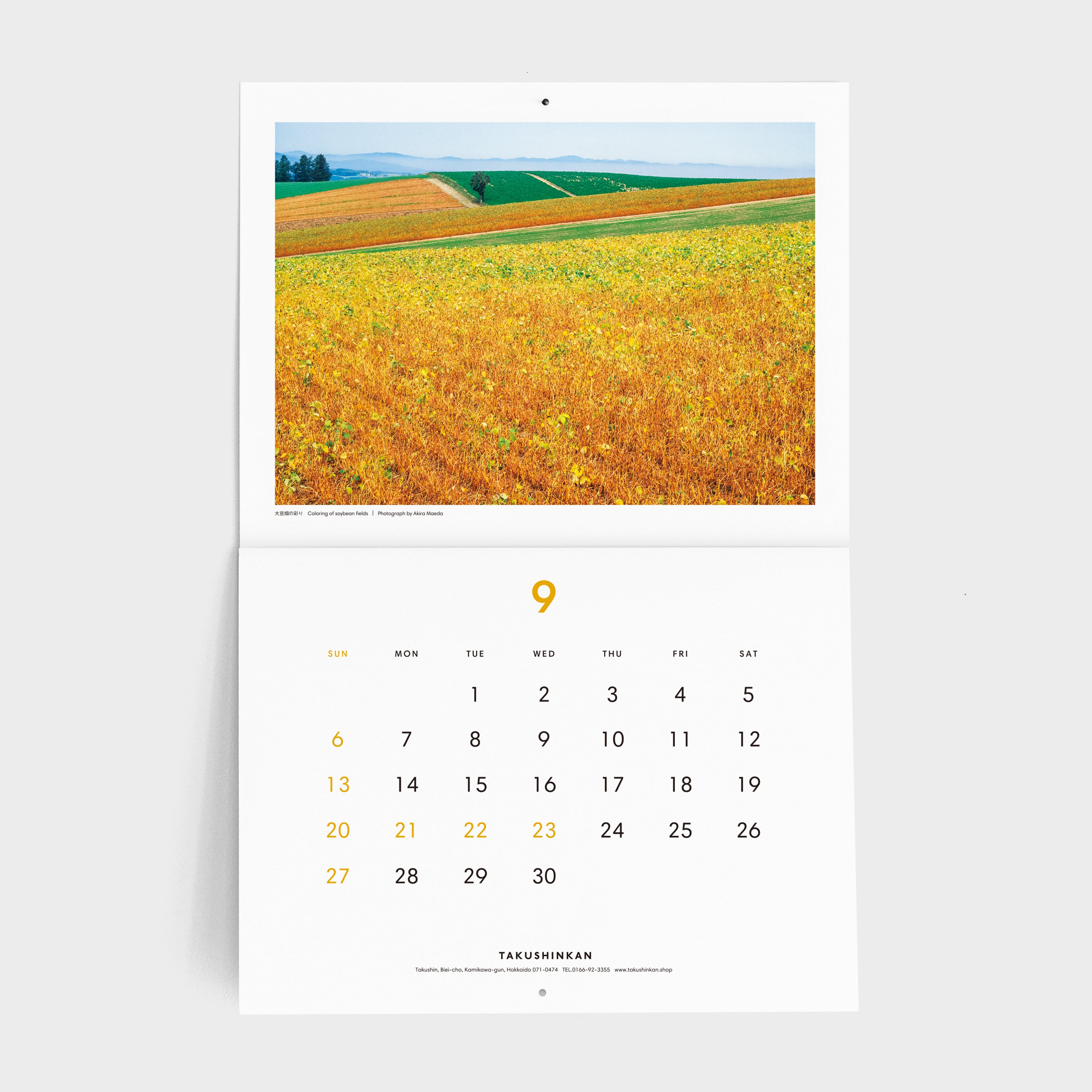 2026年拓真館カレンダー『Trees on the Hills』 | 拓真館 TAKUSHINKAN