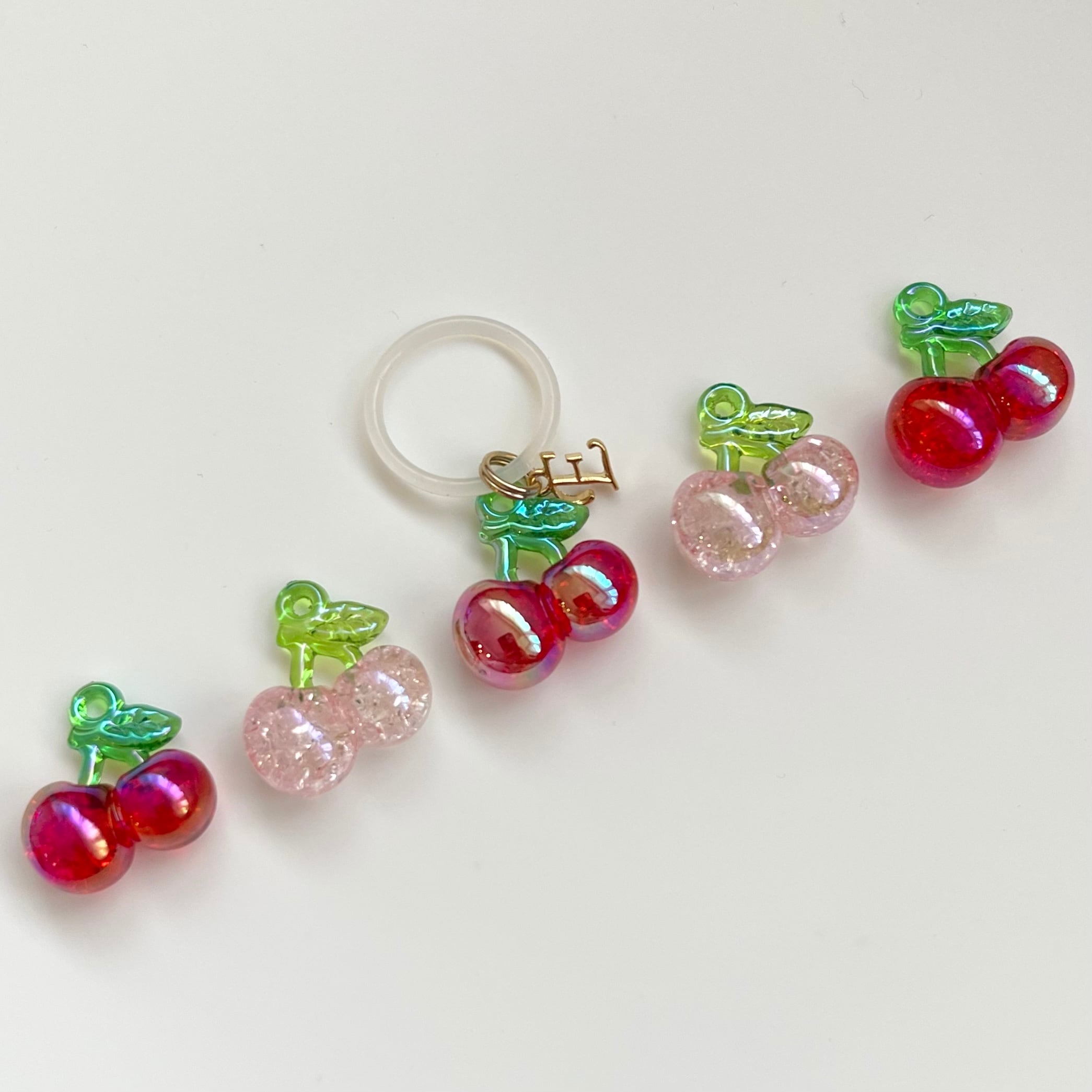 Aurora Cherry Marker -Botanic Garden- with alphabet charm