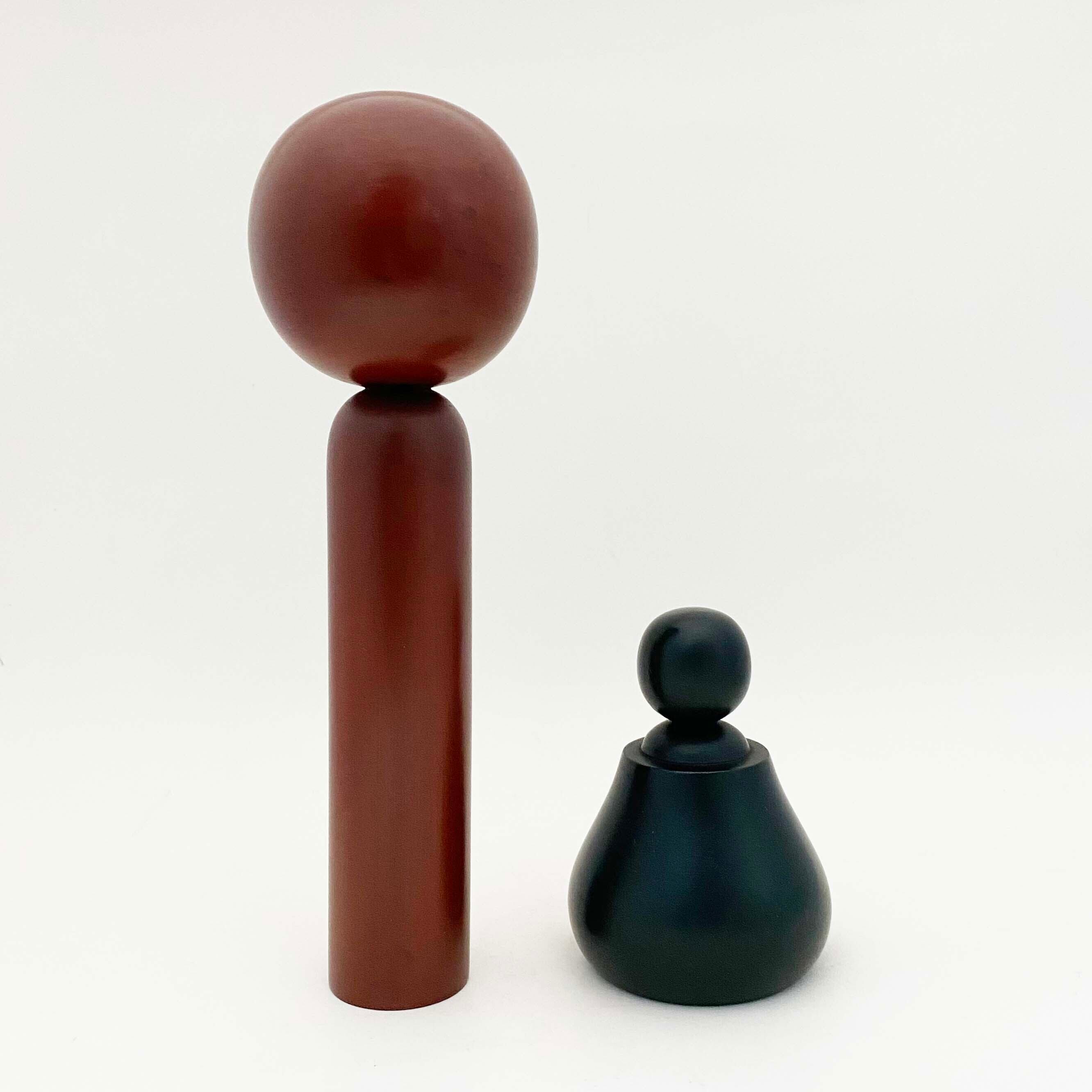 「鎌倉塗こけし」伝統工芸漆塗りこけしペア(No.5)