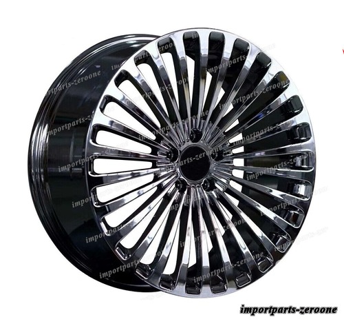 22インチ 新品 クローム ブラック ホイール メルセデスベンツ EQS 22x9.5 4 個セット -BRN-12130