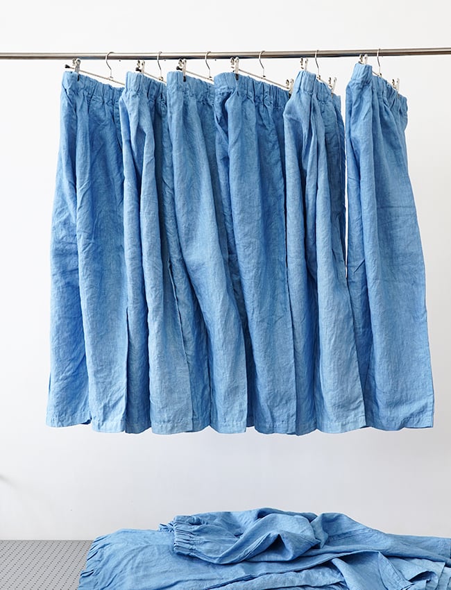 aulico : LINEN PANTS / ICE BLUE | aulico