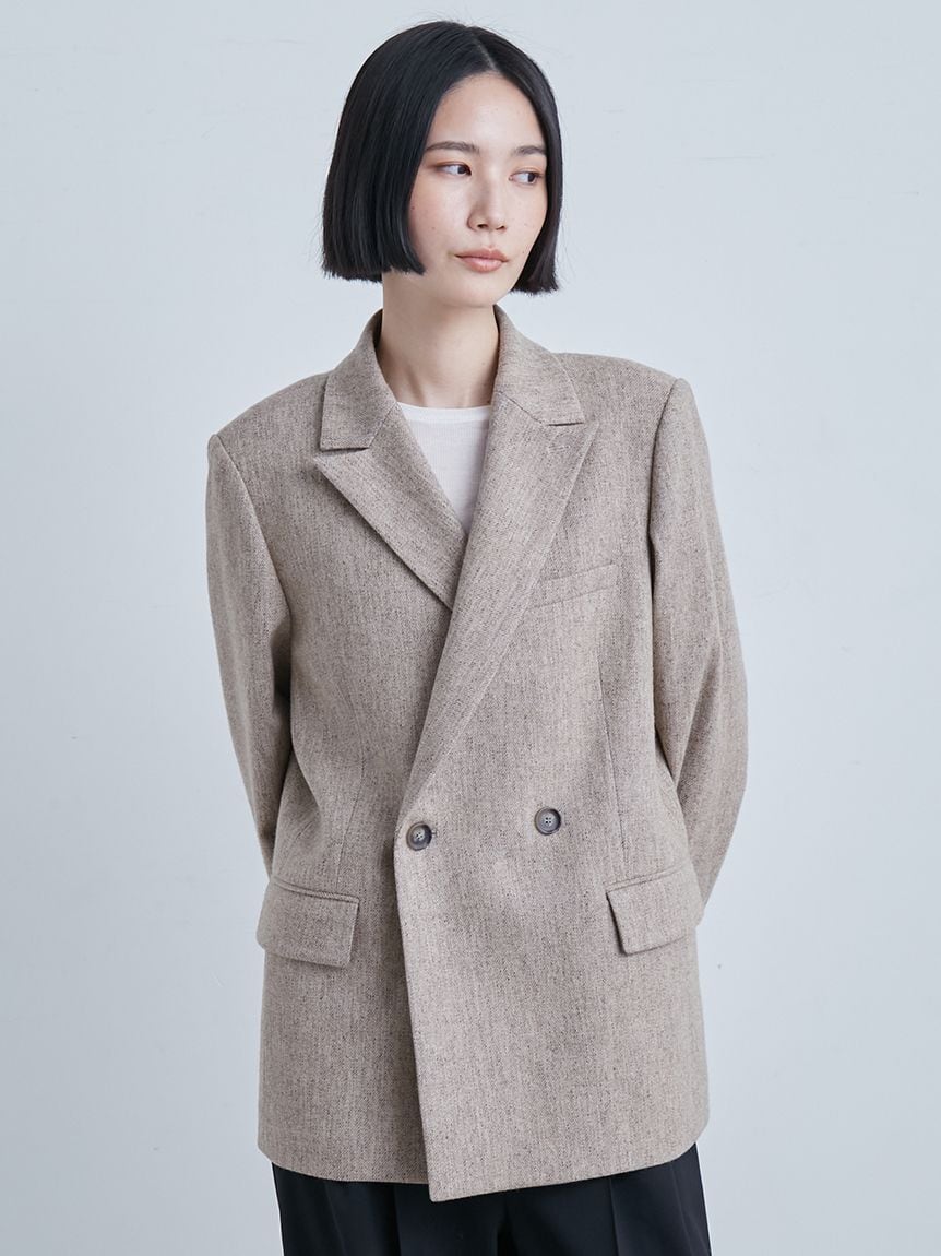 MIESROHE】ツィードダブルブレストジャケット | Kawashima Online Shop