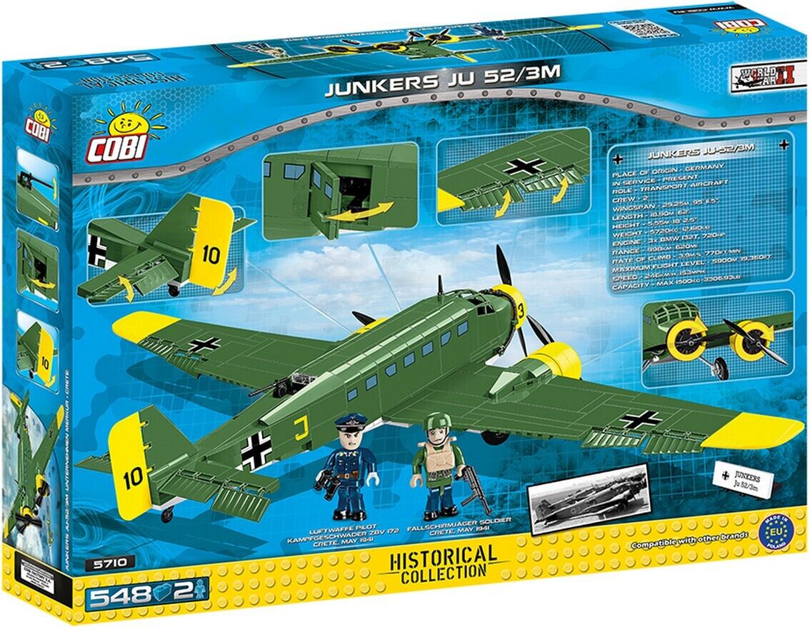 COBI #5710 ユンカース JU 52/3M クレタ島 | ミリタリーブロック公式