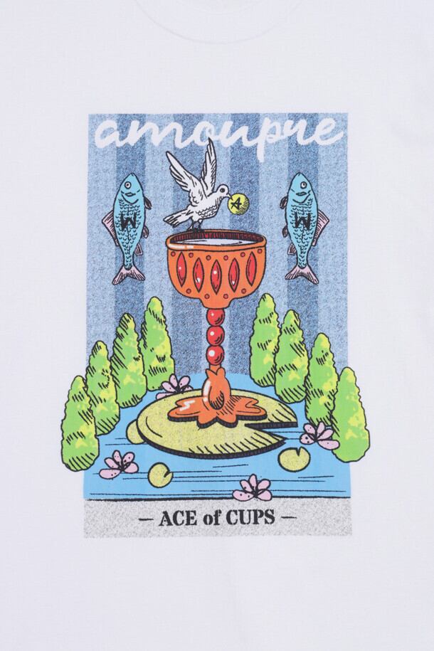 ☆TXT ボムギュ 着用！！【AMOUPRE】Tarot Ace Of Cups Tshirt (White