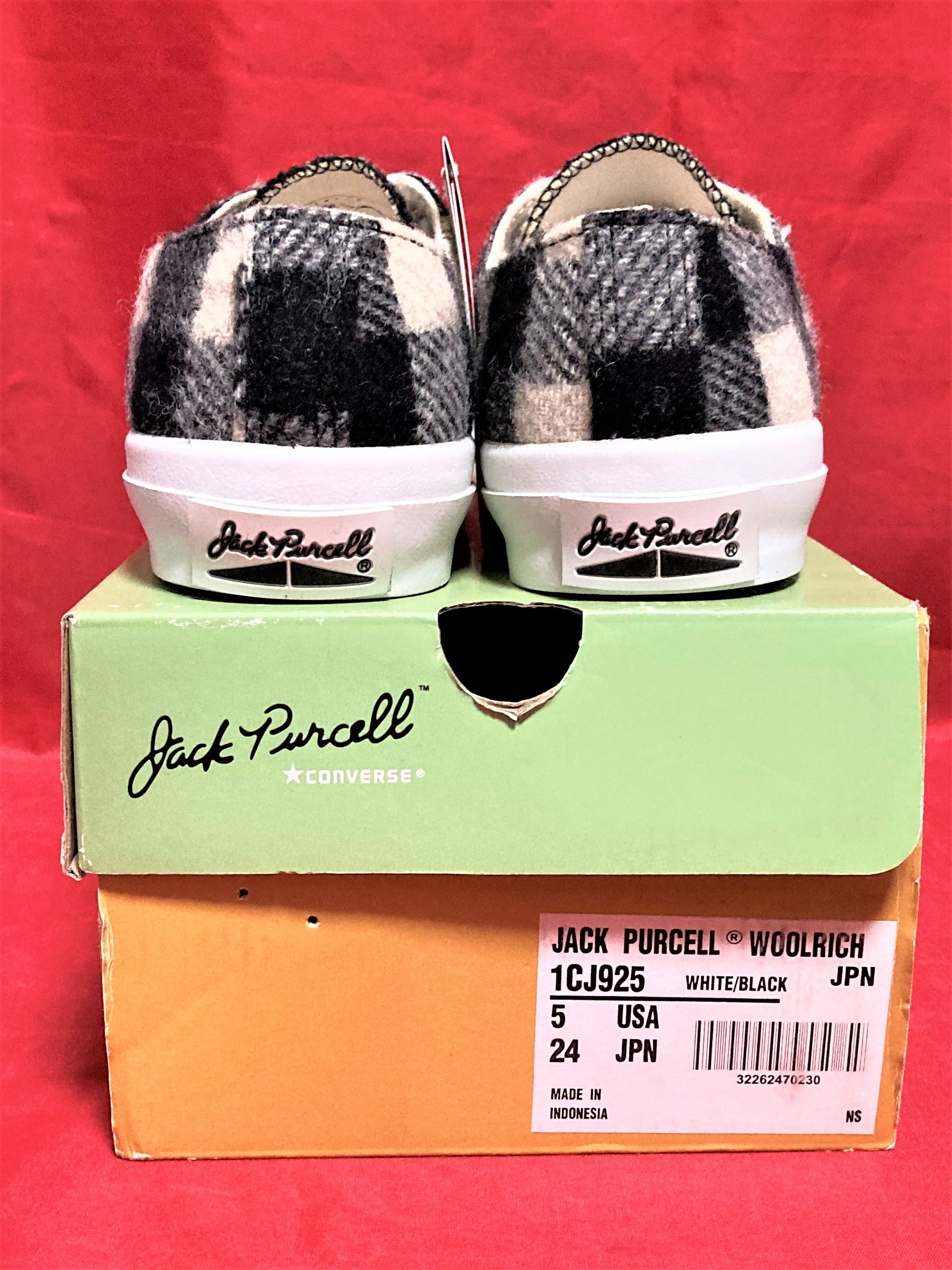 コンバース CONVERSE ジャックパーセル ウールリッチ 27.5 9 オールスター レザー 新品 デッド CONVERSE コンバース ジャックパーセル ウールリッチ