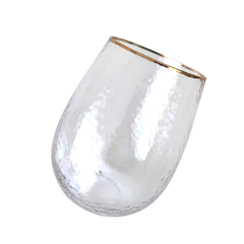 Gold line wine glass / ゴールドライン ワイングラス BONNE CHANCE