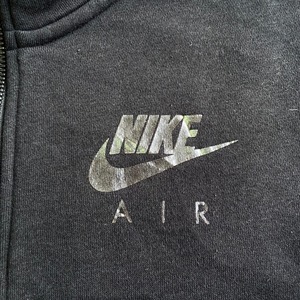 Nike ナイキ Nike Air 袖プリ ロゴ ハイネック ハーフジップ スウェット メンズs レディースm相当 古着 ブラック 黒 スウェット Cave 古着屋 公式 古着通販サイト