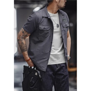 Front pocket design shirt P689