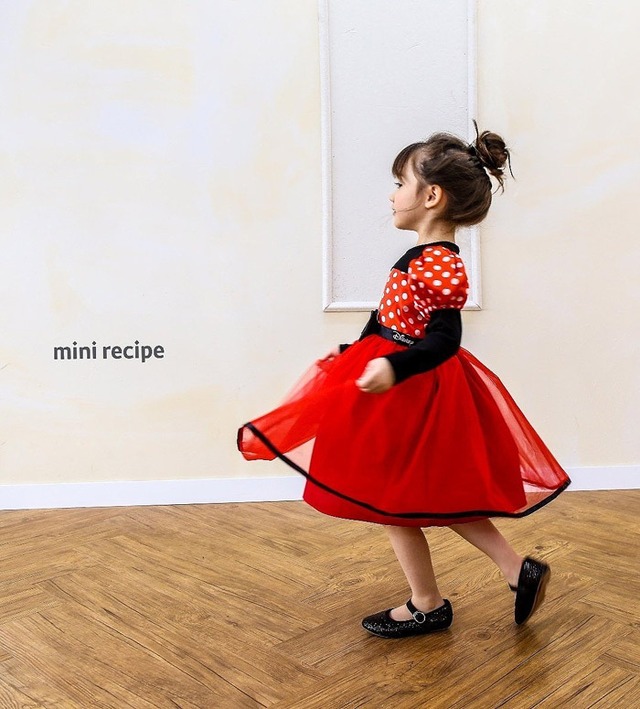 【即納】<minirecipe>  Minnie one-piece