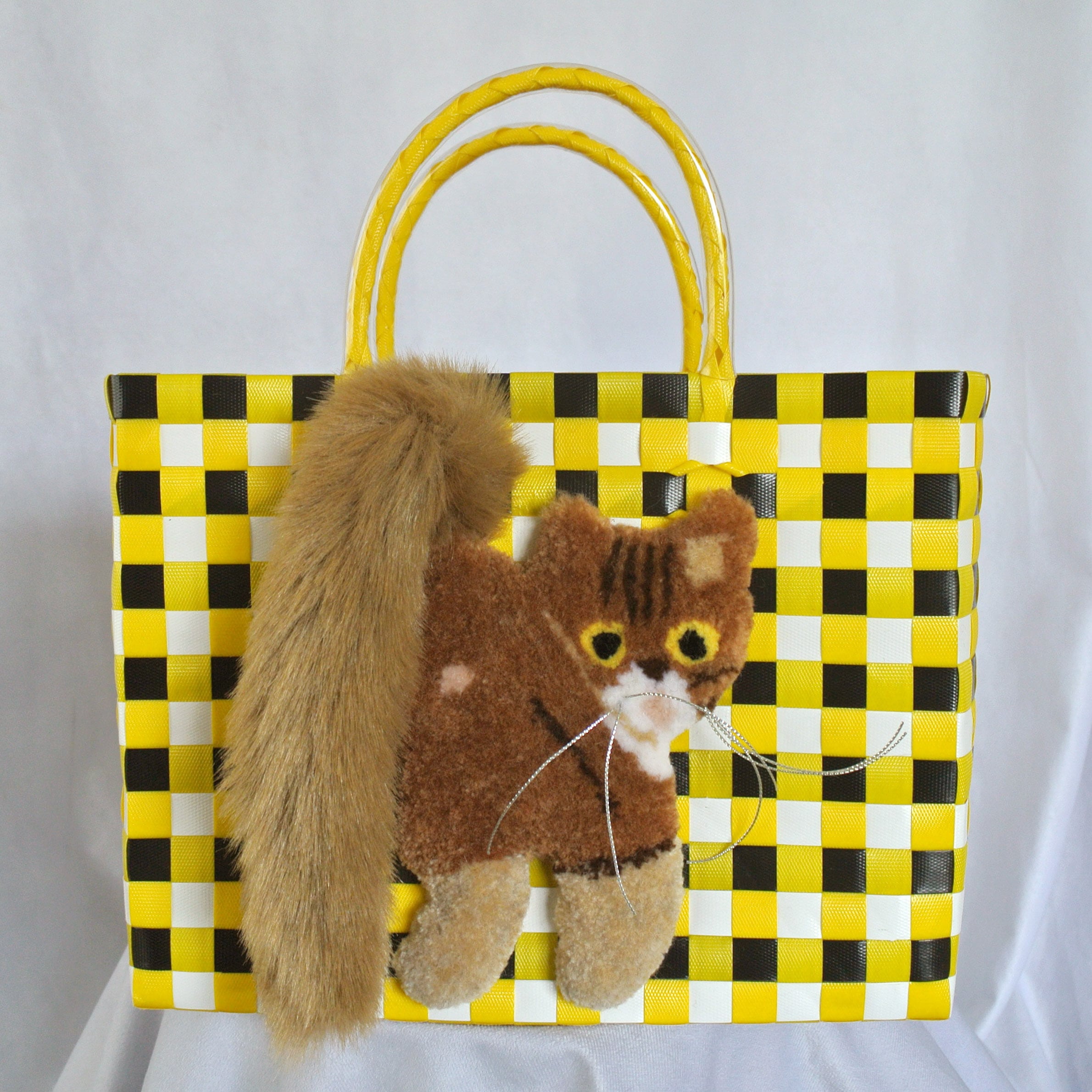 CAT IN DA HOUSE もこもこ猫バッグ　サビ猫 モコモコねこカゴバッグ サビ | CAT IN DA HOUSE! ON LINE STORE