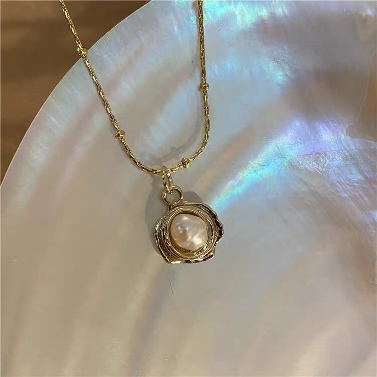 一粒 パール ネックレス シンプル デイリー 普段使い 大人可愛い