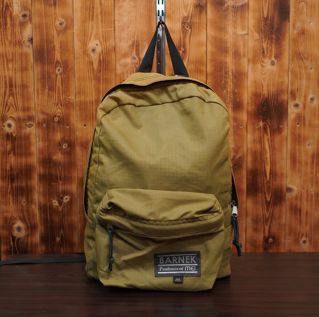 barnek products of MEI USA製 バックパック リュック 鞄 マスタード